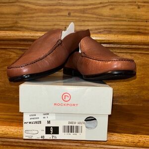 Rockport Women's Tan Leather Flats